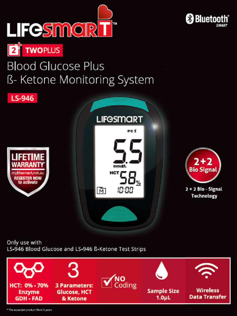LifeSmart Blood Glucose and β Ketone Monitoring System