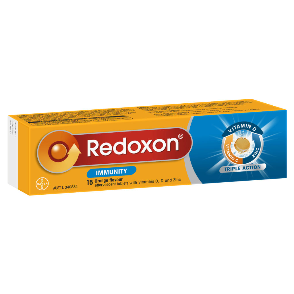 Redoxon Immunity Orange Flavour Effervescent 15 Tablets